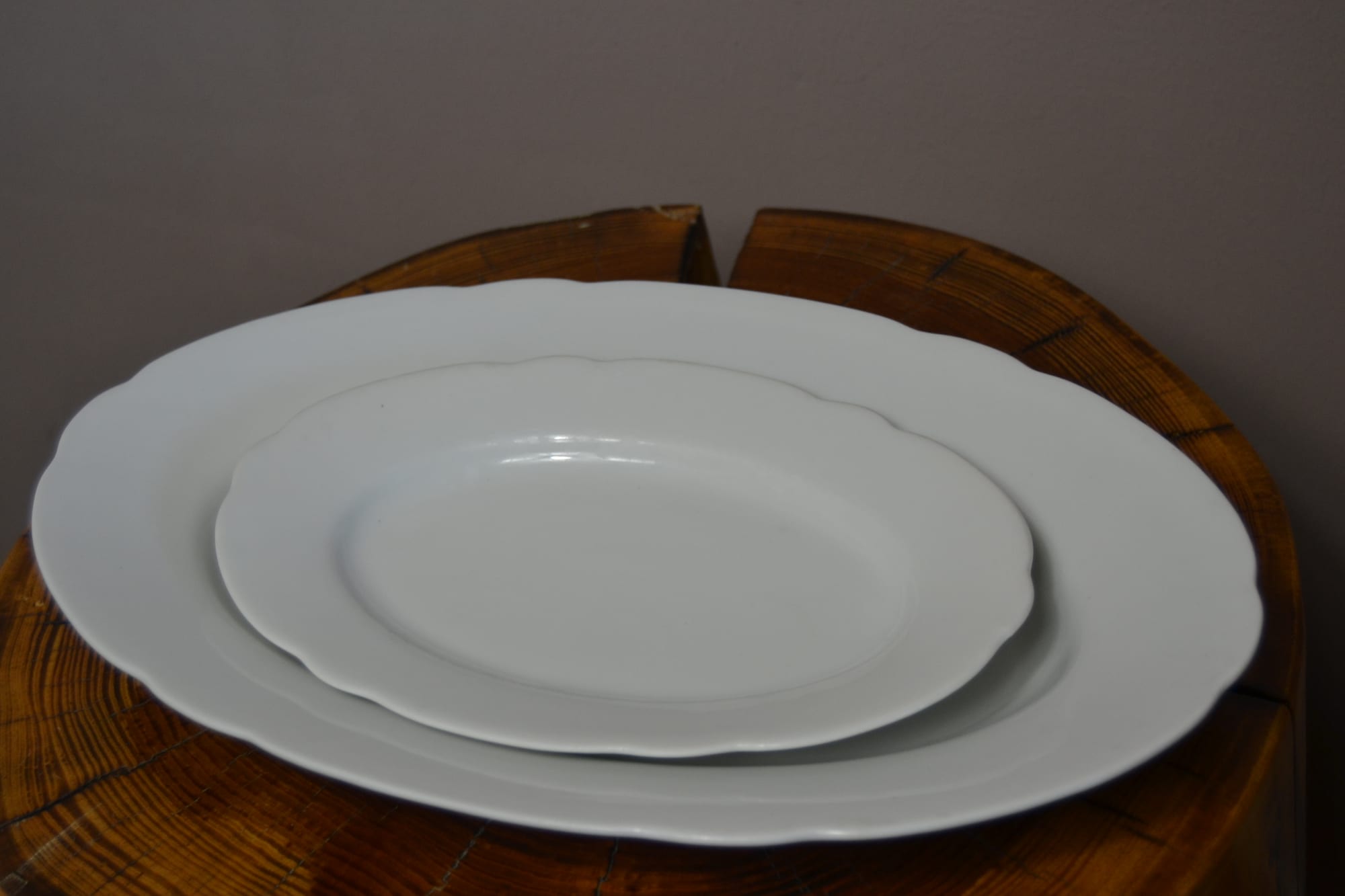 Teller Oval Blanc (Set)