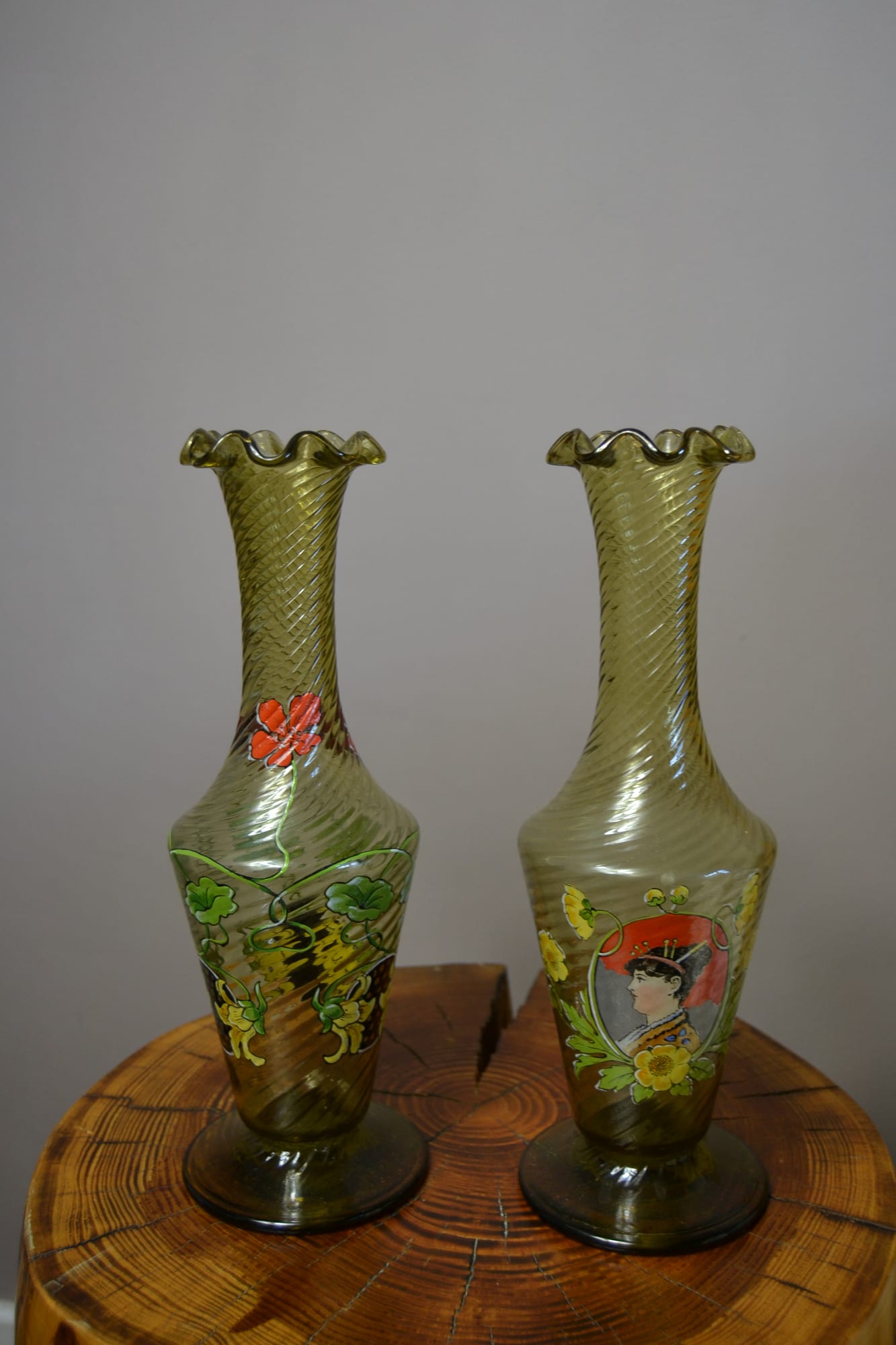Vase Bohemia Grün